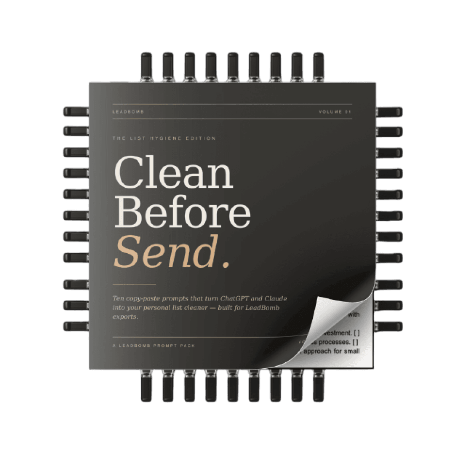 List Clean Up Prompt Packs mockup